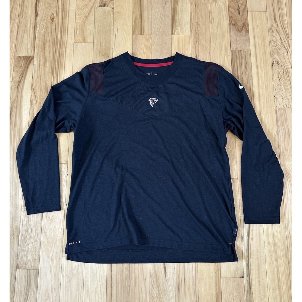 NFL Atlanta Falcons Nike Dri Fit On Field Long Sleeve Pullover 2XL USED